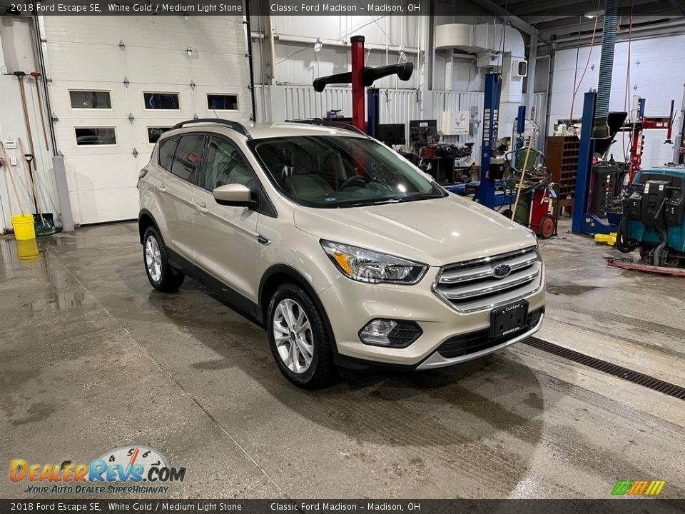 2018 Ford Escape SE White Gold / Medium Light Stone Photo #3