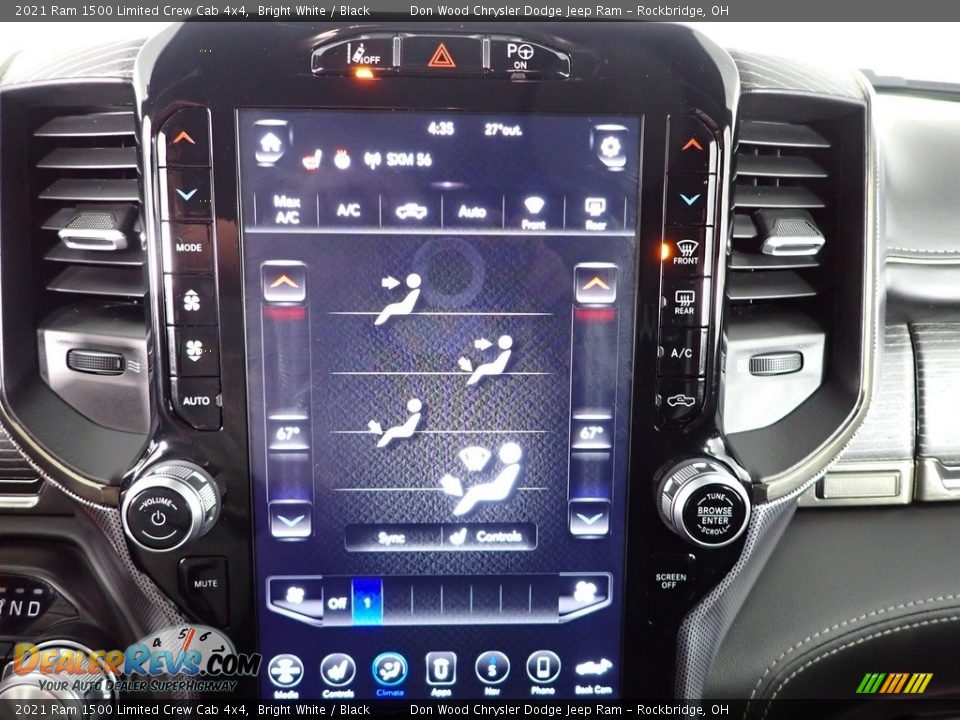 2021 Ram 1500 Limited Crew Cab 4x4 Bright White / Black Photo #2