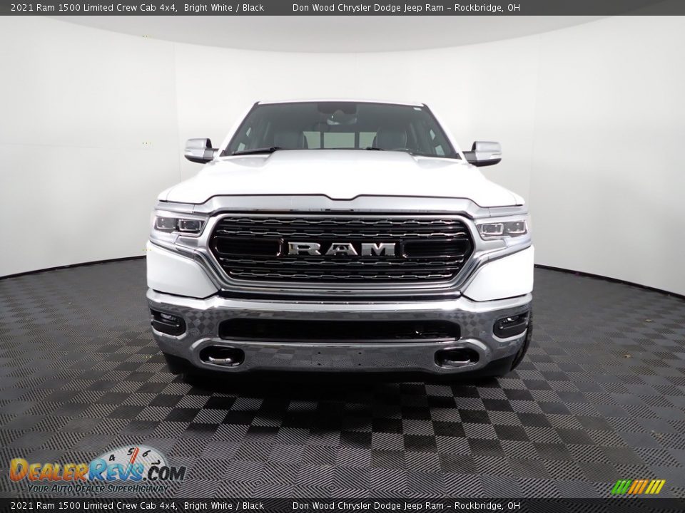 2021 Ram 1500 Limited Crew Cab 4x4 Bright White / Black Photo #7