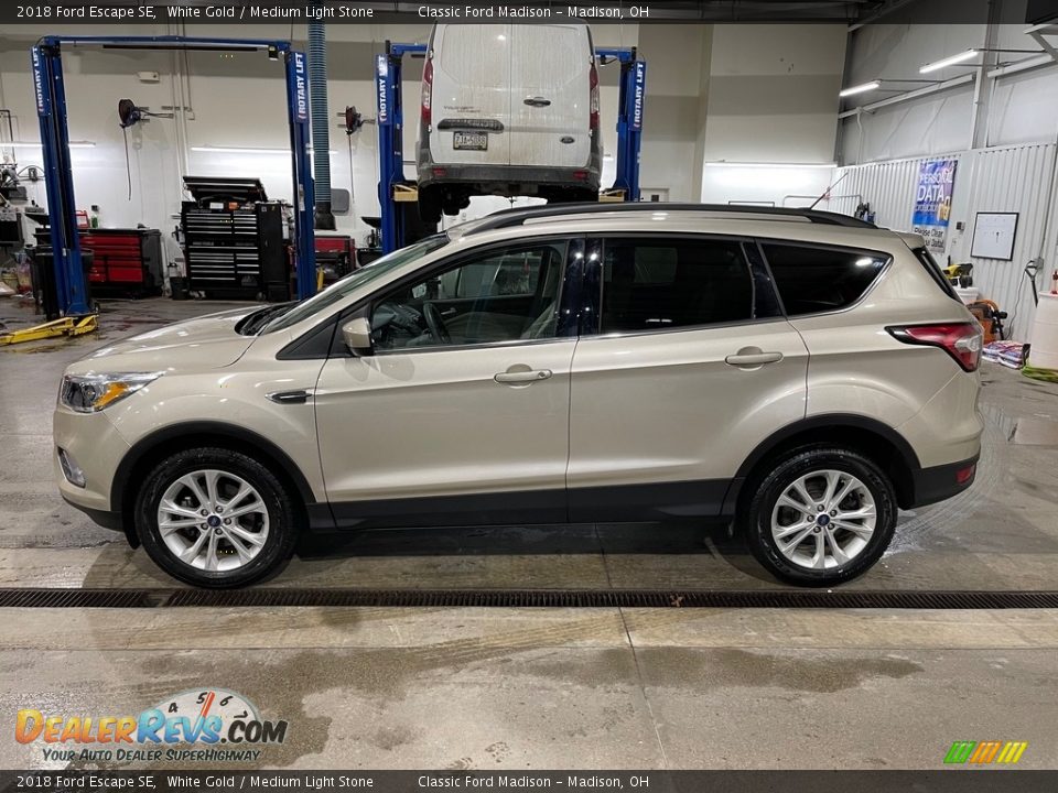 2018 Ford Escape SE White Gold / Medium Light Stone Photo #8