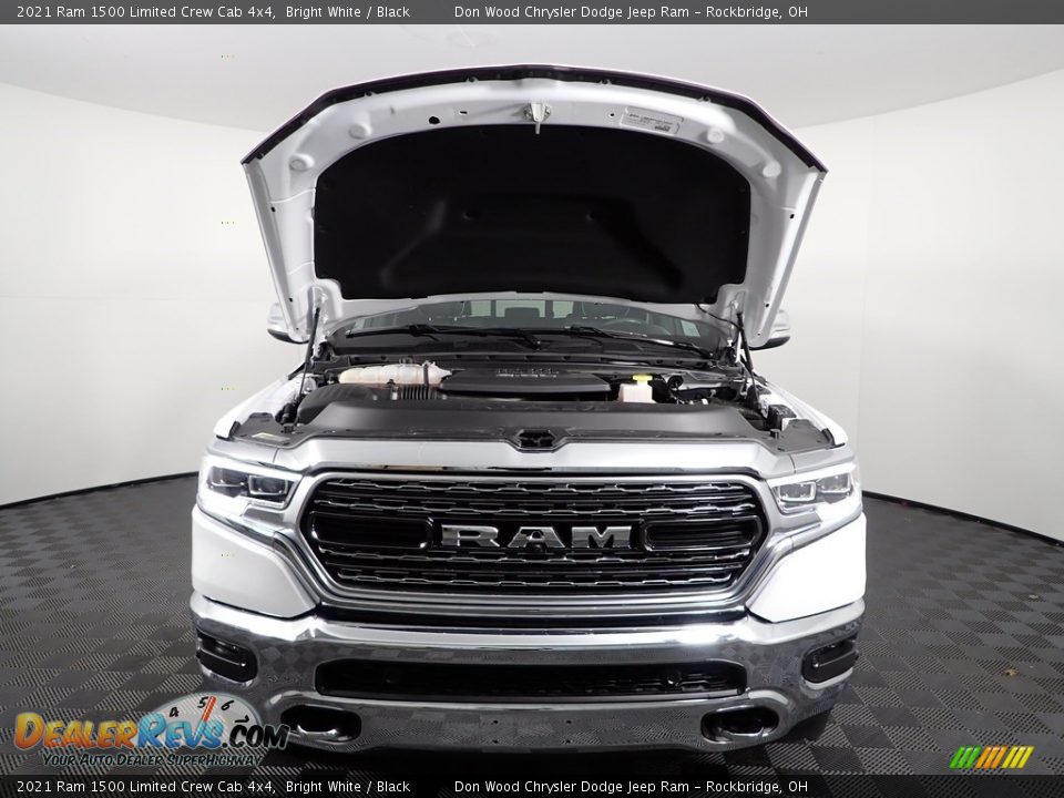 2021 Ram 1500 Limited Crew Cab 4x4 Bright White / Black Photo #9