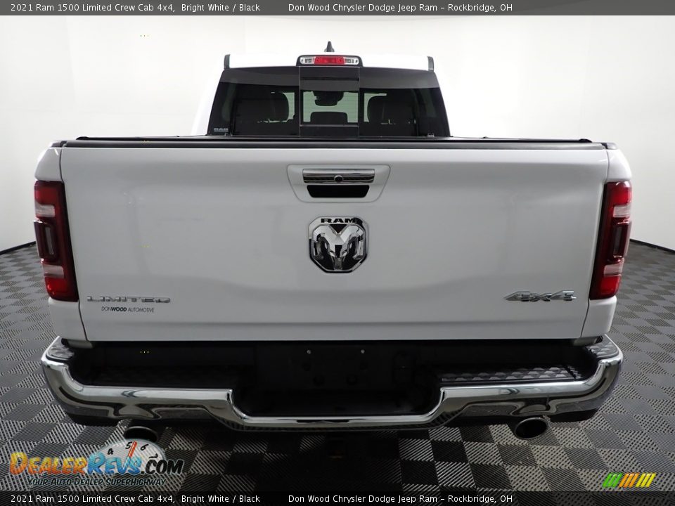 2021 Ram 1500 Limited Crew Cab 4x4 Bright White / Black Photo #13