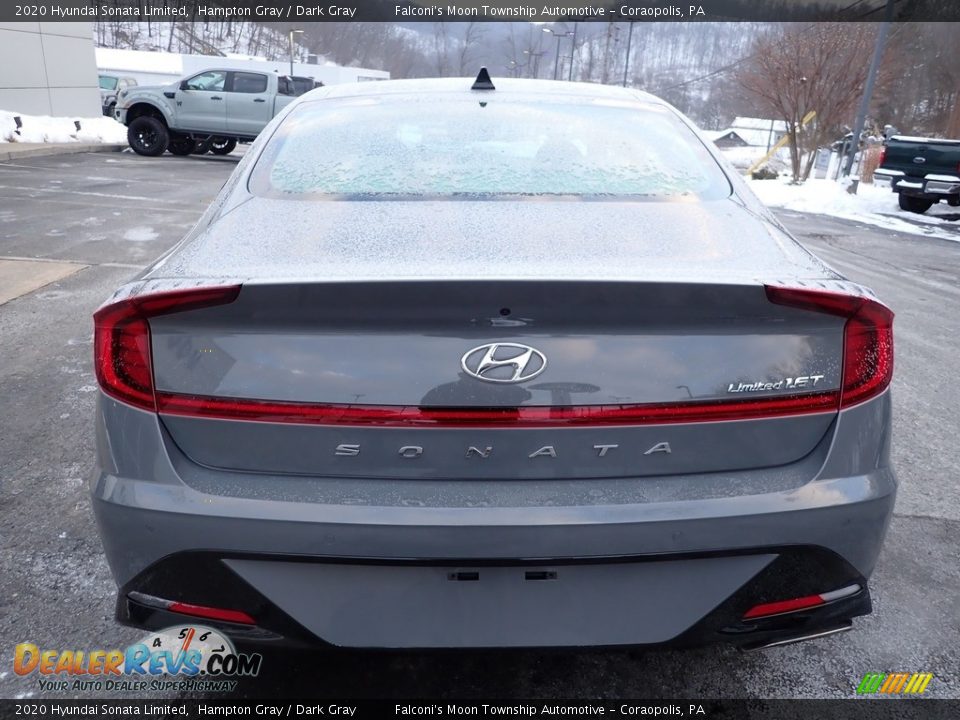 2020 Hyundai Sonata Limited Hampton Gray / Dark Gray Photo #3