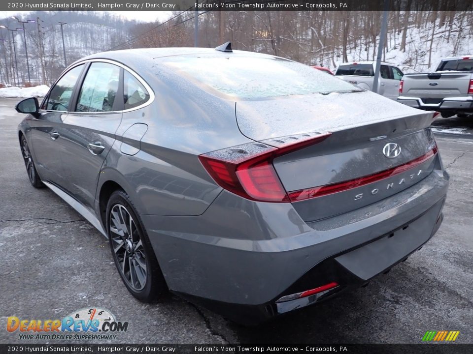 2020 Hyundai Sonata Limited Hampton Gray / Dark Gray Photo #4