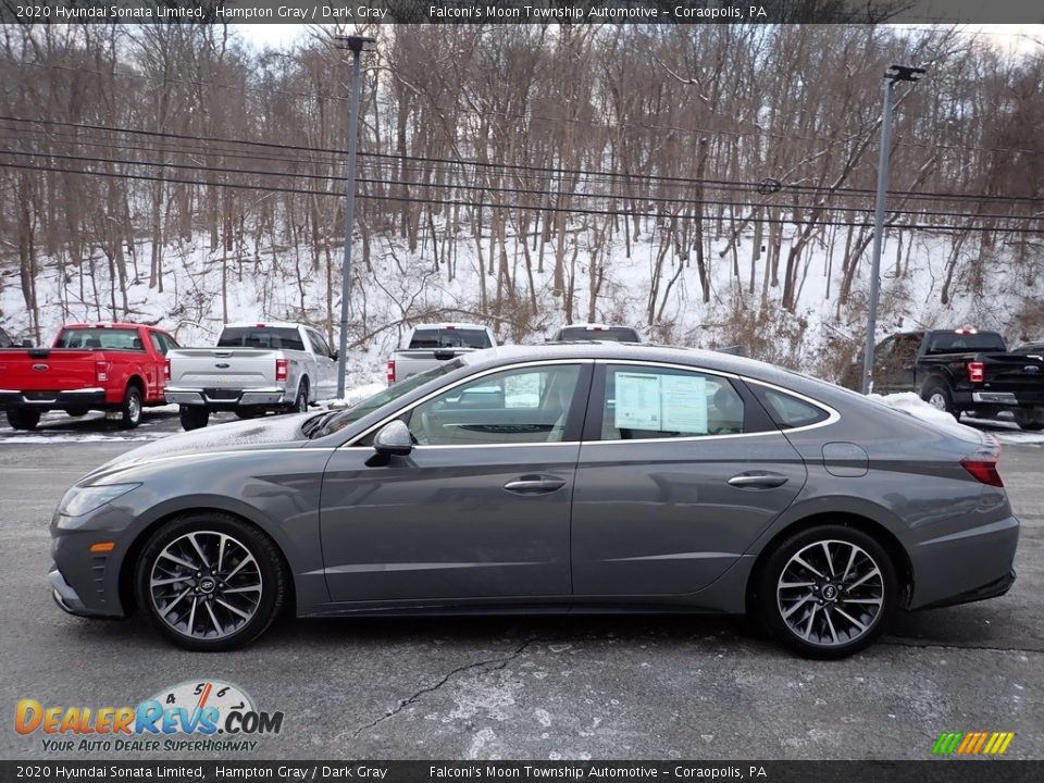 2020 Hyundai Sonata Limited Hampton Gray / Dark Gray Photo #5