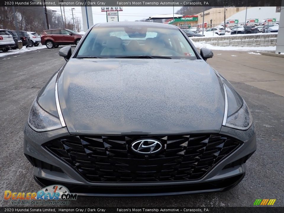 2020 Hyundai Sonata Limited Hampton Gray / Dark Gray Photo #7