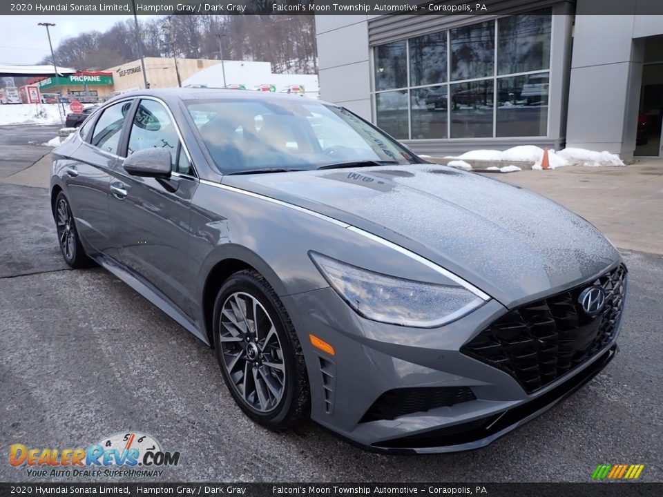 2020 Hyundai Sonata Limited Hampton Gray / Dark Gray Photo #8