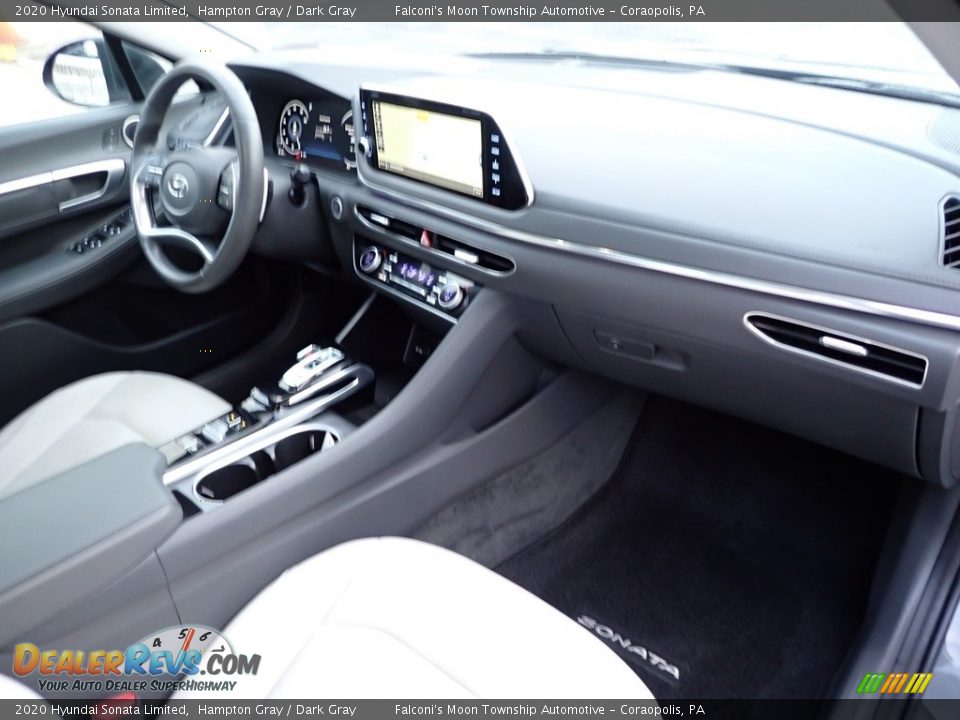 2020 Hyundai Sonata Limited Hampton Gray / Dark Gray Photo #11