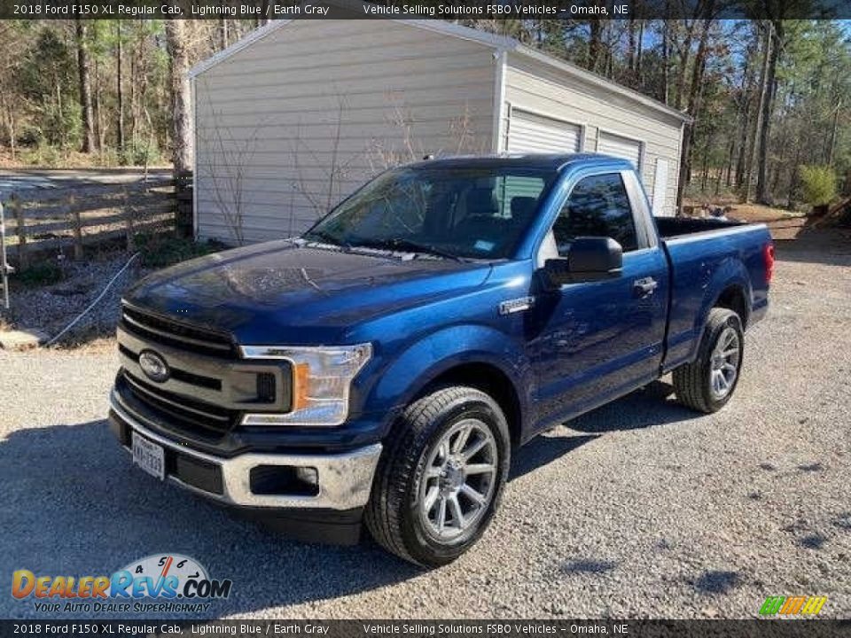 2018 Ford F150 XL Regular Cab Lightning Blue / Earth Gray Photo #1