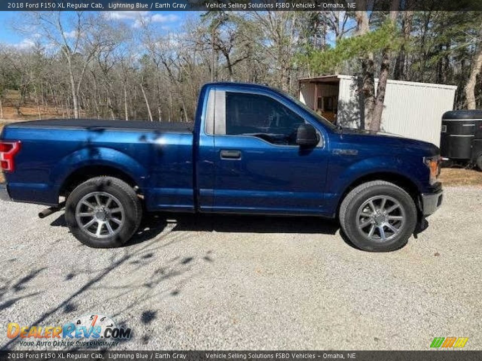 2018 Ford F150 XL Regular Cab Lightning Blue / Earth Gray Photo #2