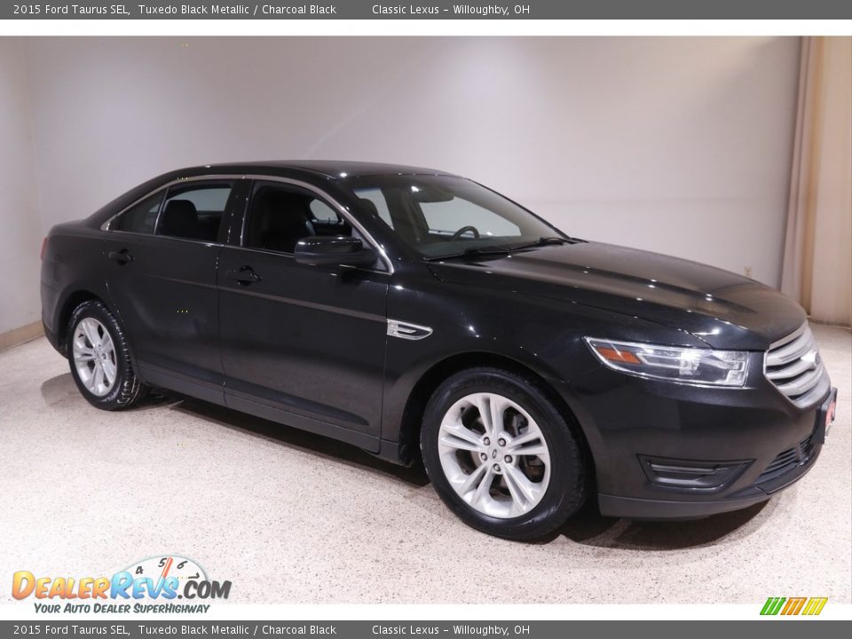 2015 Ford Taurus SEL Tuxedo Black Metallic / Charcoal Black Photo #1