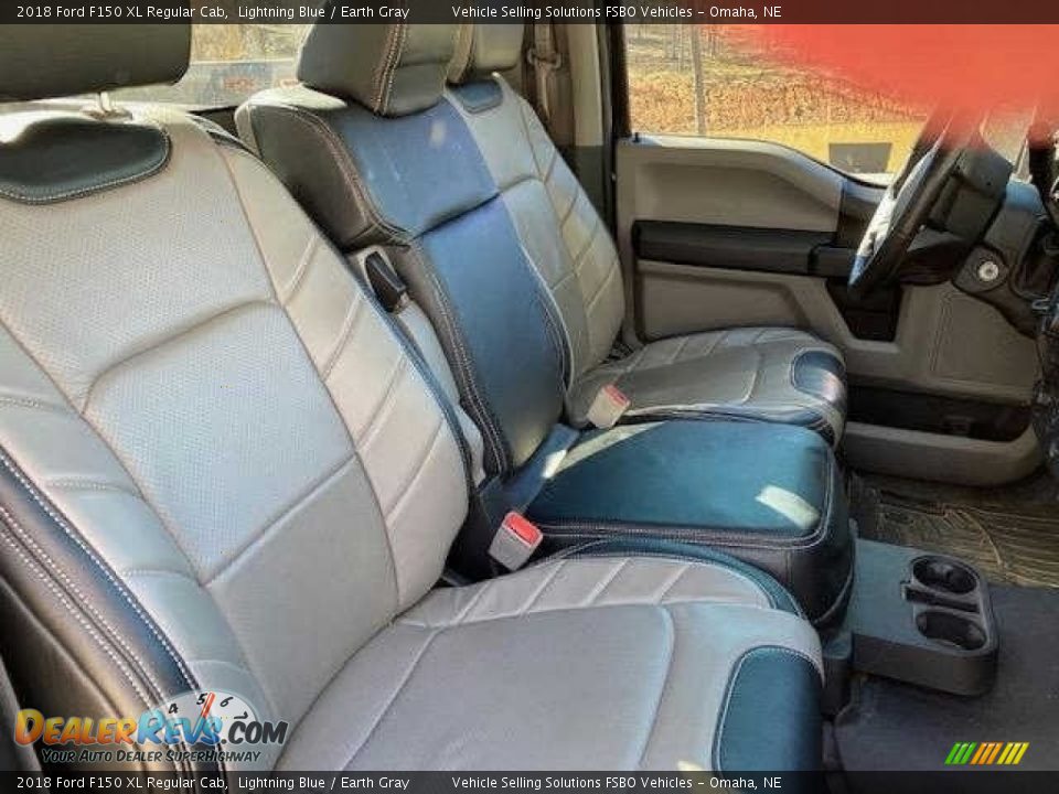 2018 Ford F150 XL Regular Cab Lightning Blue / Earth Gray Photo #3