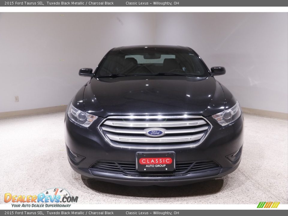 2015 Ford Taurus SEL Tuxedo Black Metallic / Charcoal Black Photo #2