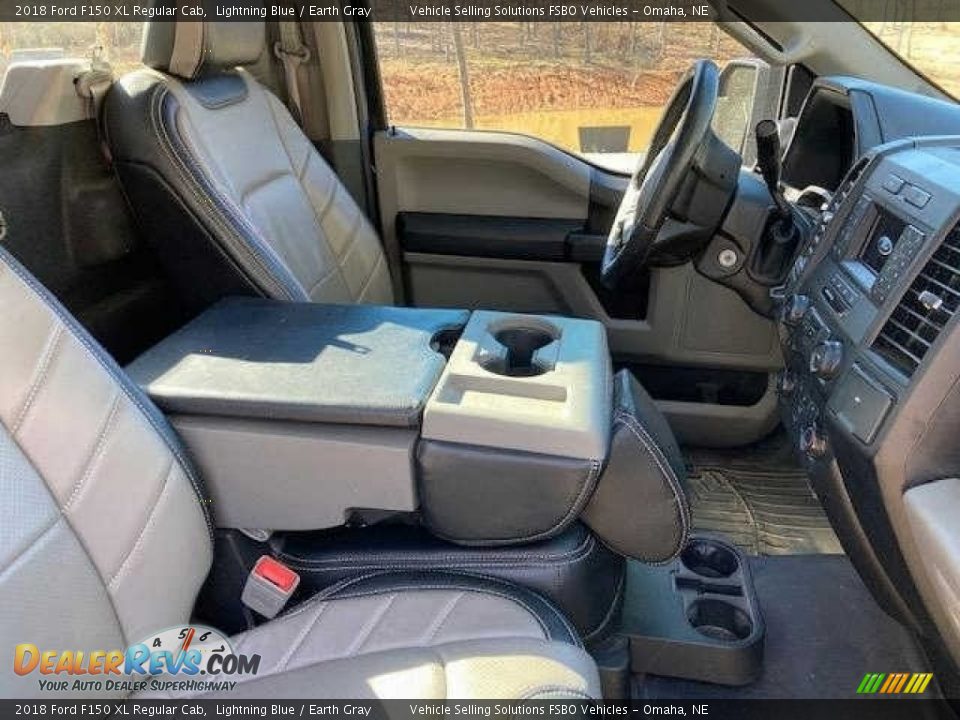 2018 Ford F150 XL Regular Cab Lightning Blue / Earth Gray Photo #4