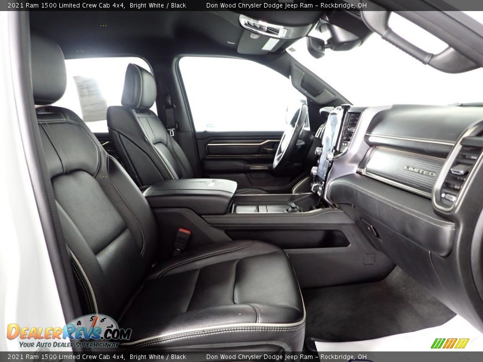 2021 Ram 1500 Limited Crew Cab 4x4 Bright White / Black Photo #36