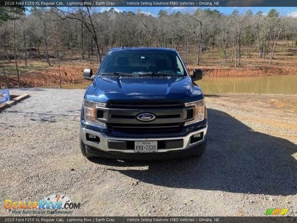 2018 Ford F150 XL Regular Cab Lightning Blue / Earth Gray Photo #7