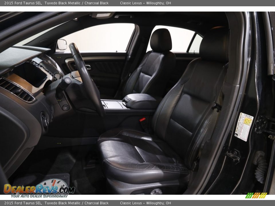 2015 Ford Taurus SEL Tuxedo Black Metallic / Charcoal Black Photo #6