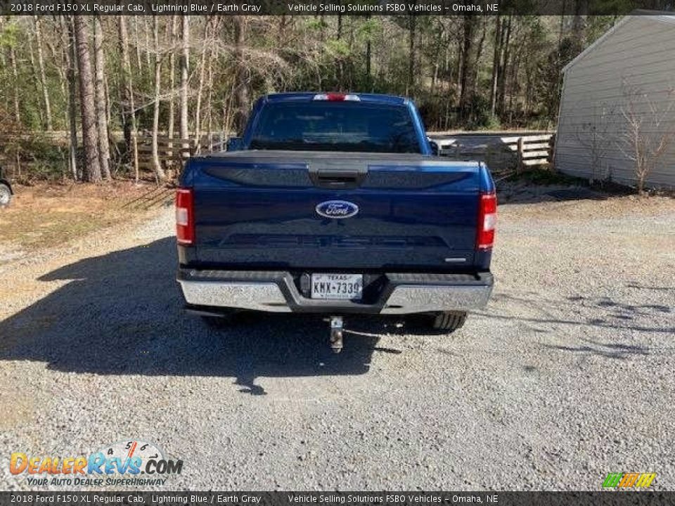 2018 Ford F150 XL Regular Cab Lightning Blue / Earth Gray Photo #8