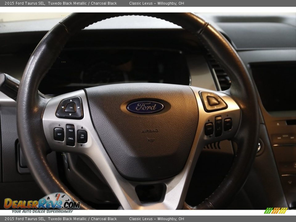 2015 Ford Taurus SEL Tuxedo Black Metallic / Charcoal Black Photo #8