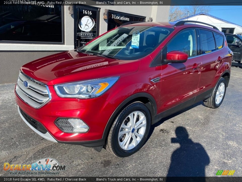 2018 Ford Escape SEL 4WD Ruby Red / Charcoal Black Photo #2