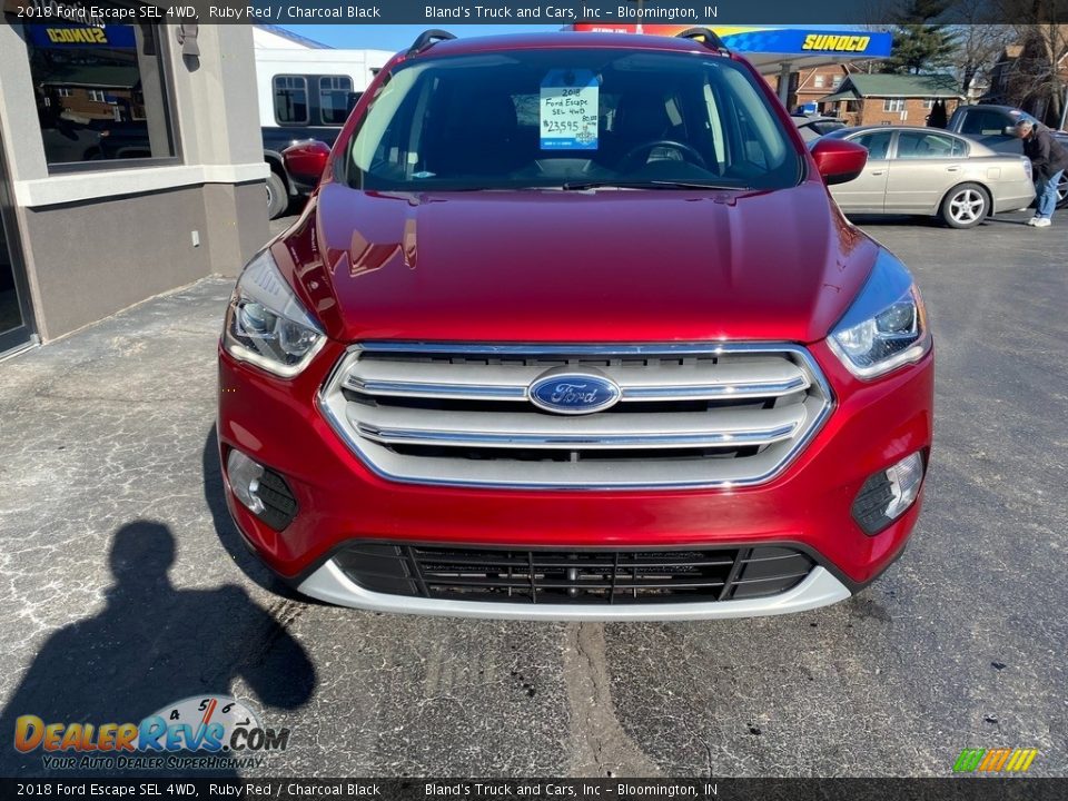 2018 Ford Escape SEL 4WD Ruby Red / Charcoal Black Photo #3