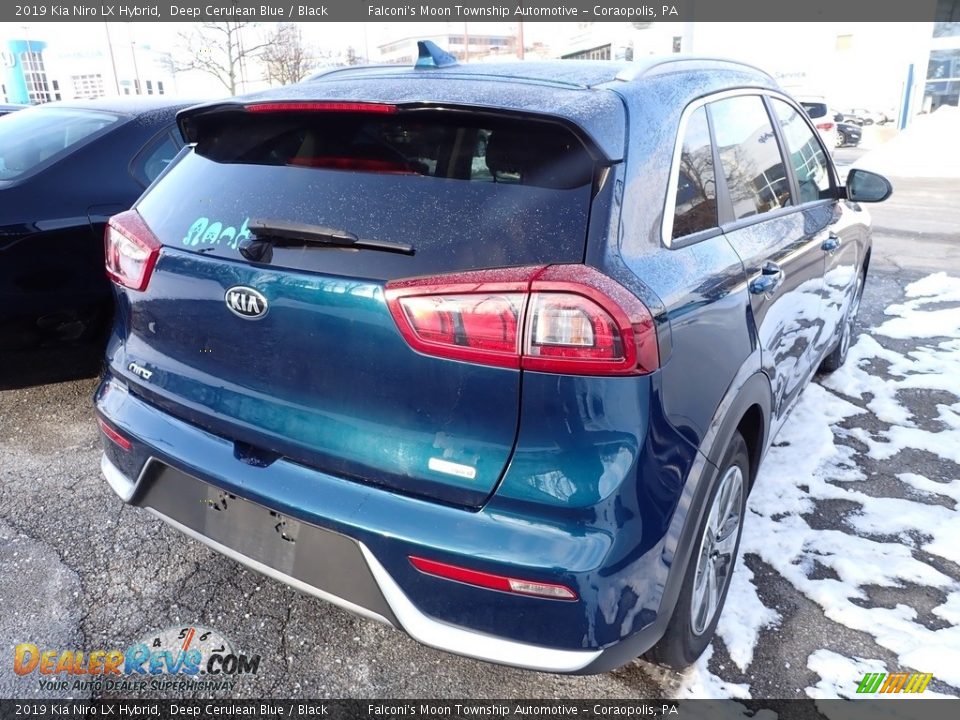 2019 Kia Niro LX Hybrid Deep Cerulean Blue / Black Photo #4