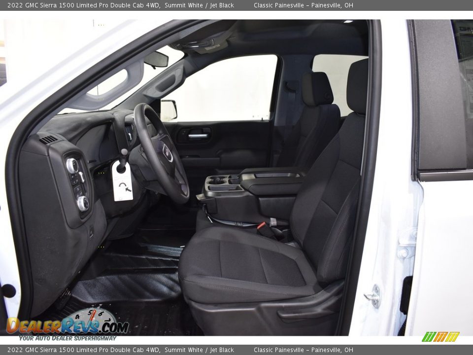 Jet Black Interior - 2022 GMC Sierra 1500 Limited Pro Double Cab 4WD Photo #6