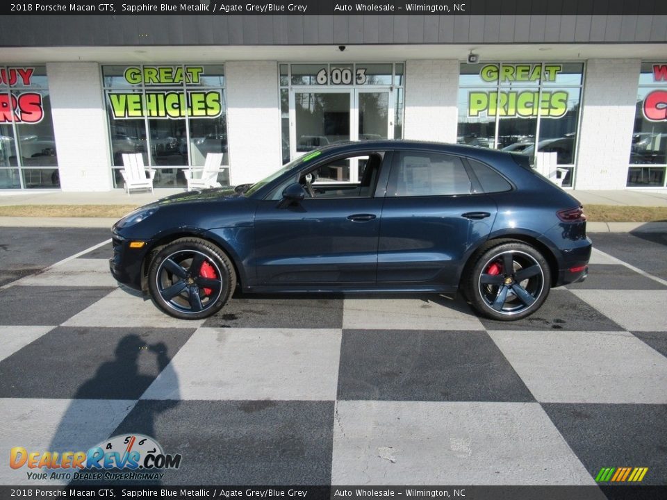 2018 Porsche Macan GTS Sapphire Blue Metallic / Agate Grey/Blue Grey Photo #1