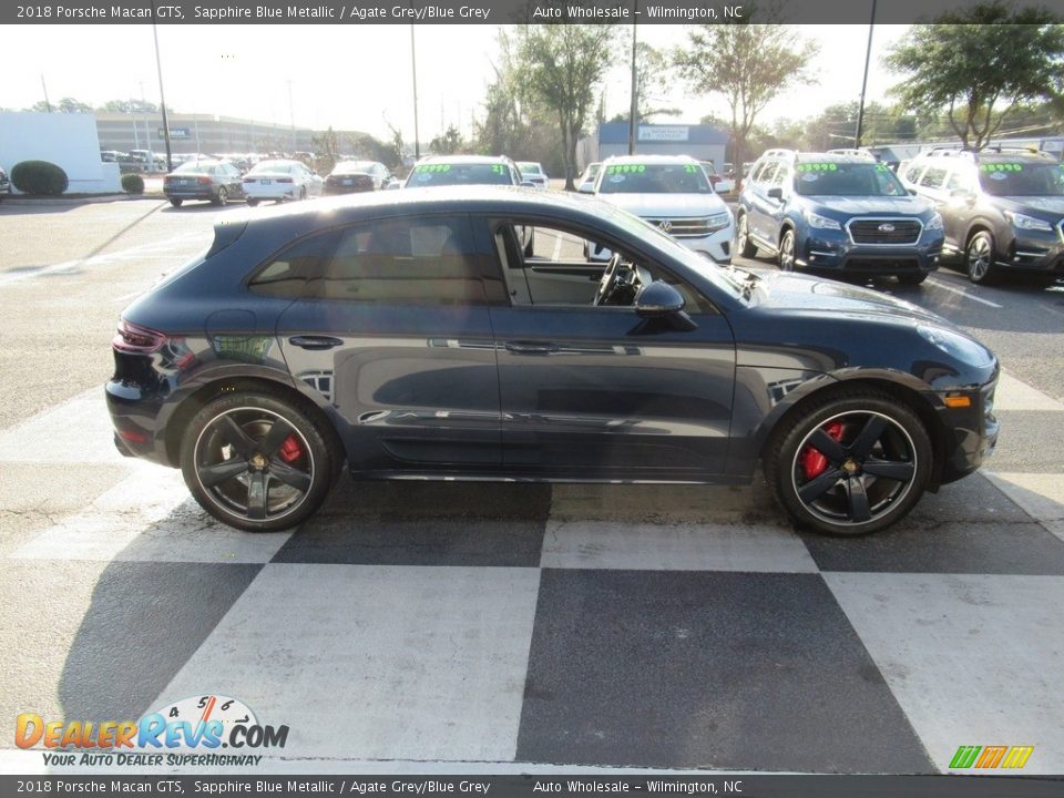 2018 Porsche Macan GTS Sapphire Blue Metallic / Agate Grey/Blue Grey Photo #3