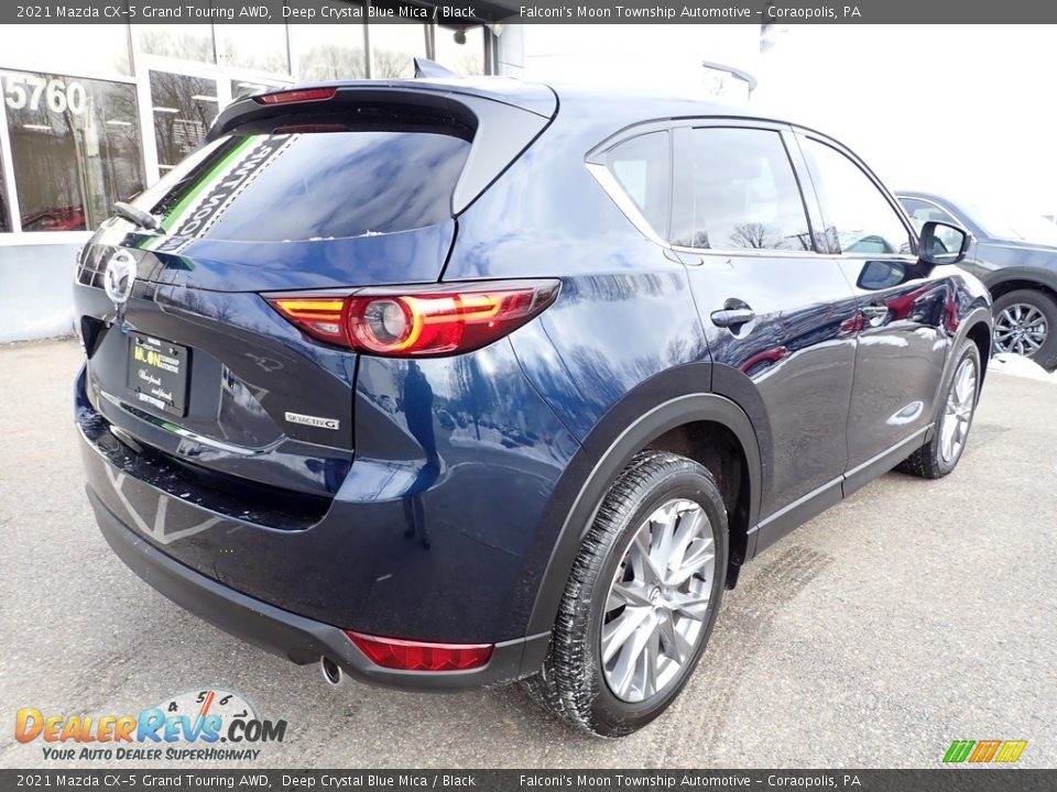 2021 Mazda CX-5 Grand Touring AWD Deep Crystal Blue Mica / Black Photo #2