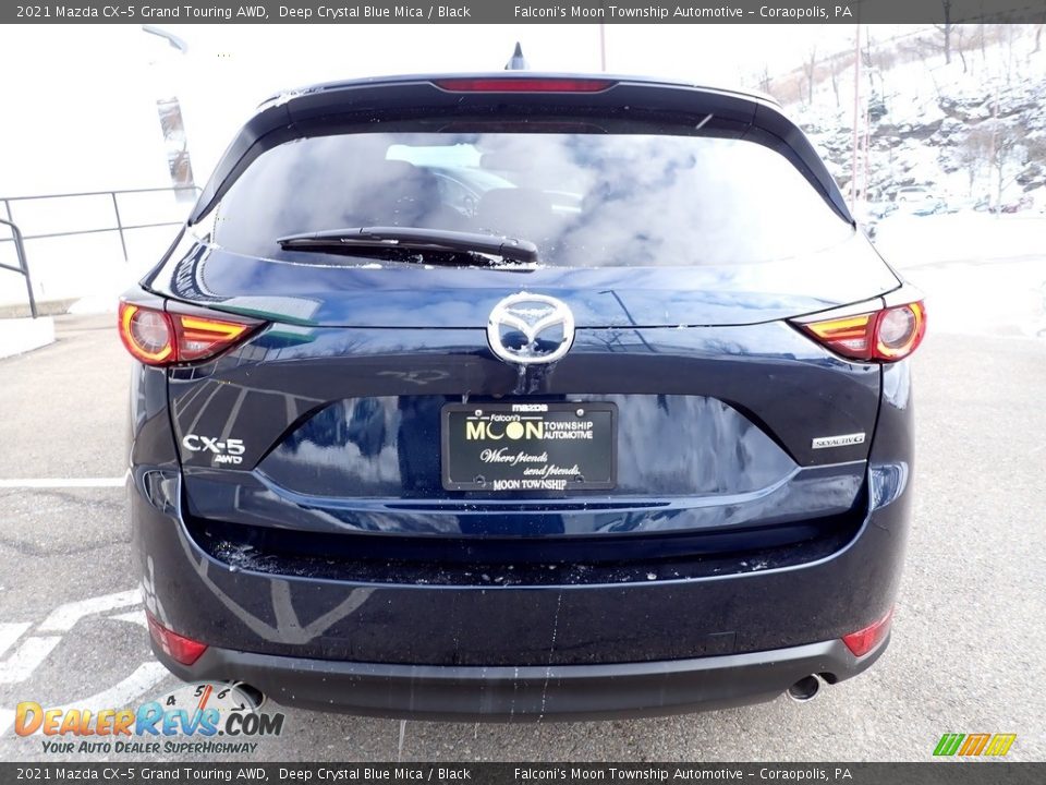 2021 Mazda CX-5 Grand Touring AWD Deep Crystal Blue Mica / Black Photo #3