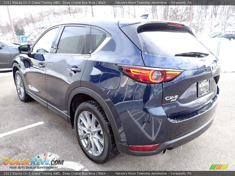 2021 Mazda CX-5 Grand Touring AWD Deep Crystal Blue Mica / Black Photo #5