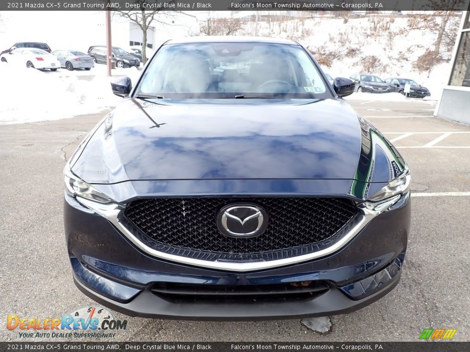 2021 Mazda CX-5 Grand Touring AWD Deep Crystal Blue Mica / Black Photo #8