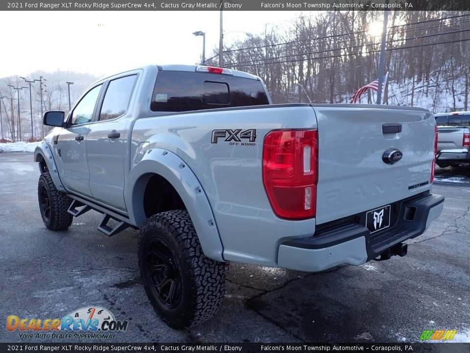 2021 Ford Ranger XLT Rocky Ridge SuperCrew 4x4 Cactus Gray Metallic / Ebony Photo #4