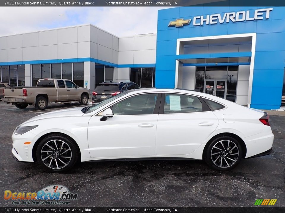 Quartz White 2021 Hyundai Sonata Limited Photo #3