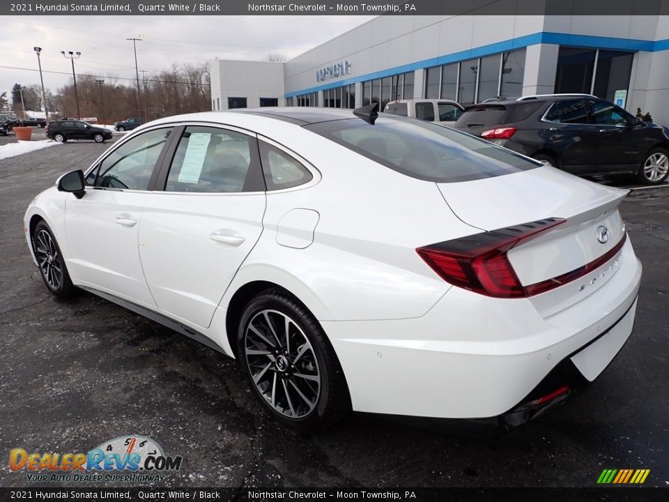 2021 Hyundai Sonata Limited Quartz White / Black Photo #4