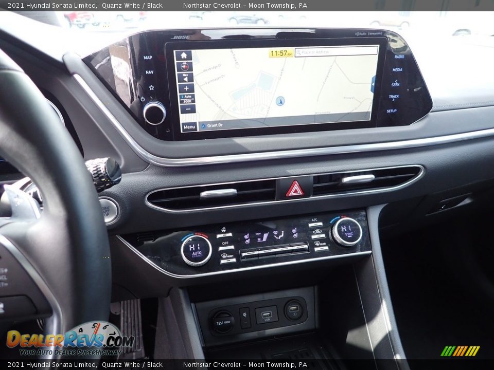 2021 Hyundai Sonata Limited Quartz White / Black Photo #27