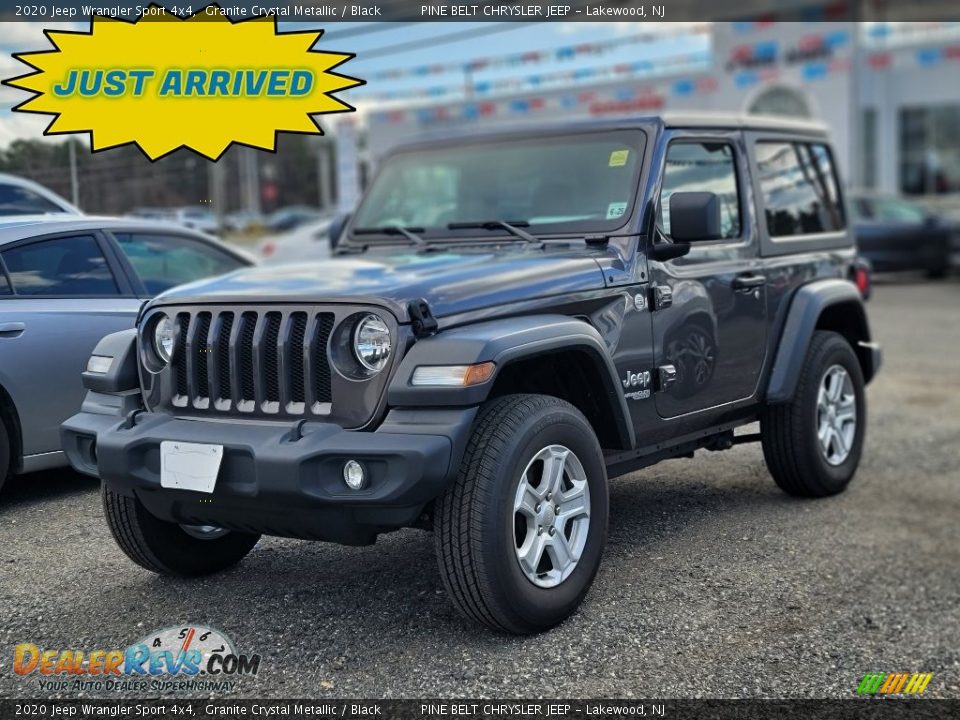 2020 Jeep Wrangler Sport 4x4 Granite Crystal Metallic / Black Photo #1