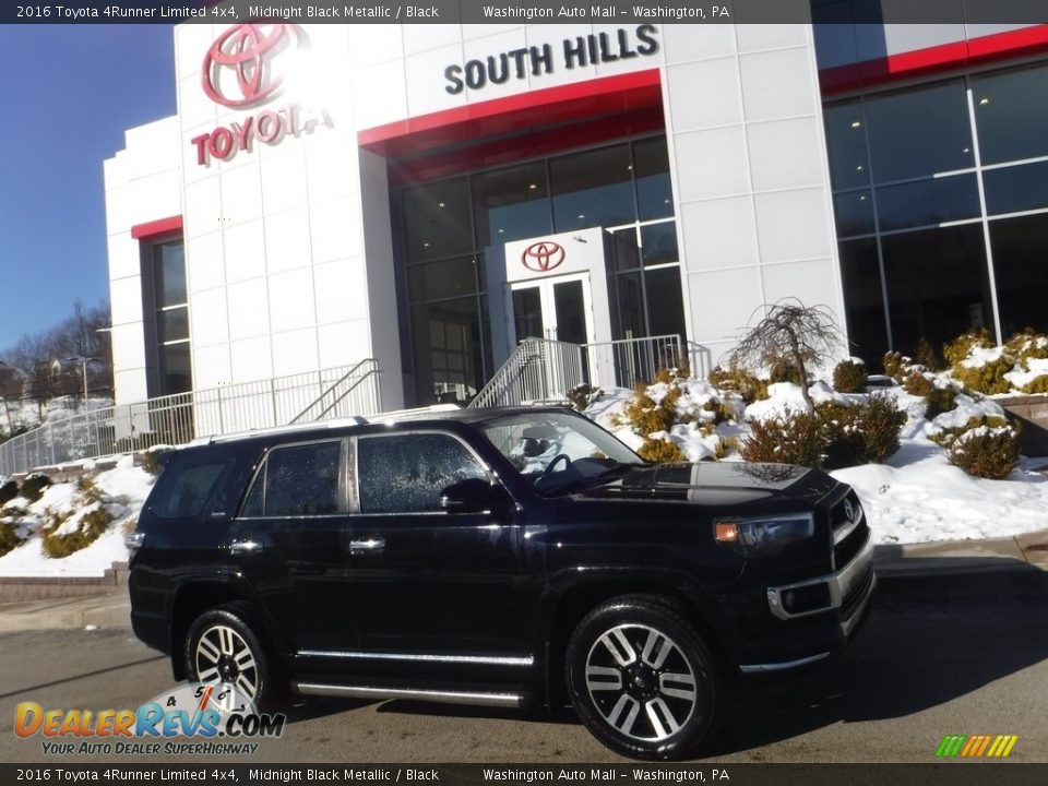 2016 Toyota 4Runner Limited 4x4 Midnight Black Metallic / Black Photo #2