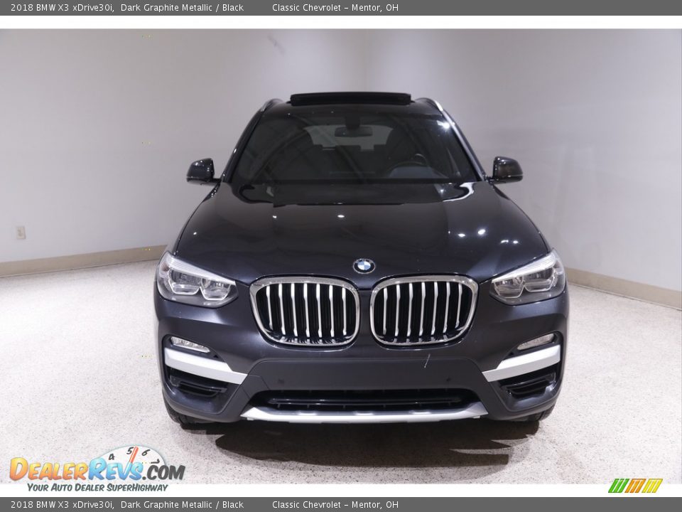 2018 BMW X3 xDrive30i Dark Graphite Metallic / Black Photo #2