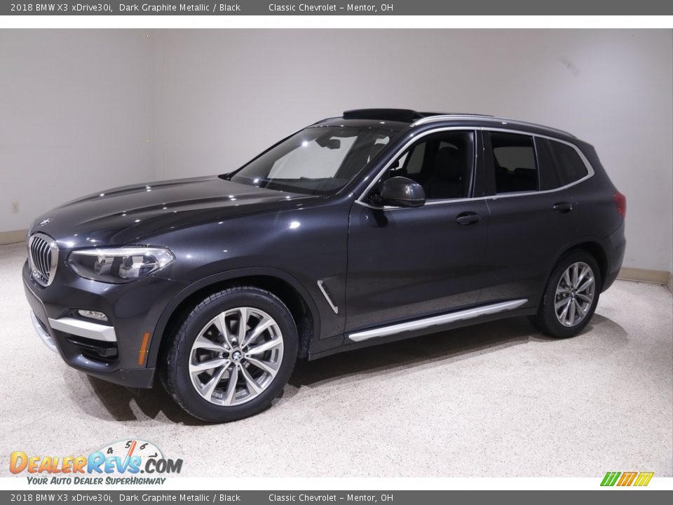 2018 BMW X3 xDrive30i Dark Graphite Metallic / Black Photo #3