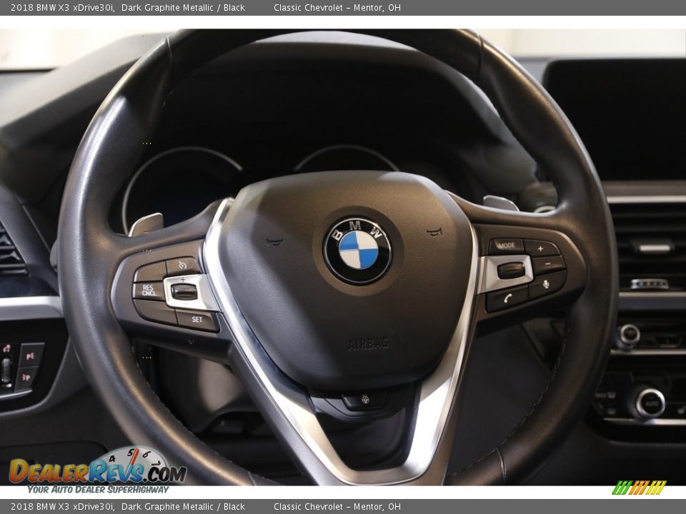 2018 BMW X3 xDrive30i Dark Graphite Metallic / Black Photo #7