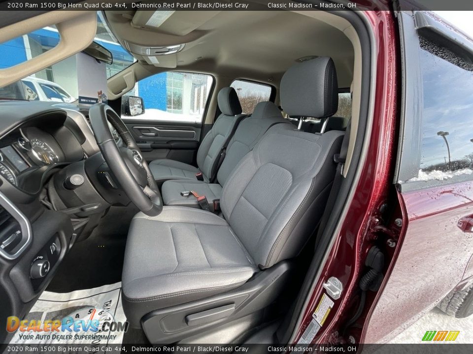 2020 Ram 1500 Big Horn Quad Cab 4x4 Delmonico Red Pearl / Black/Diesel Gray Photo #7