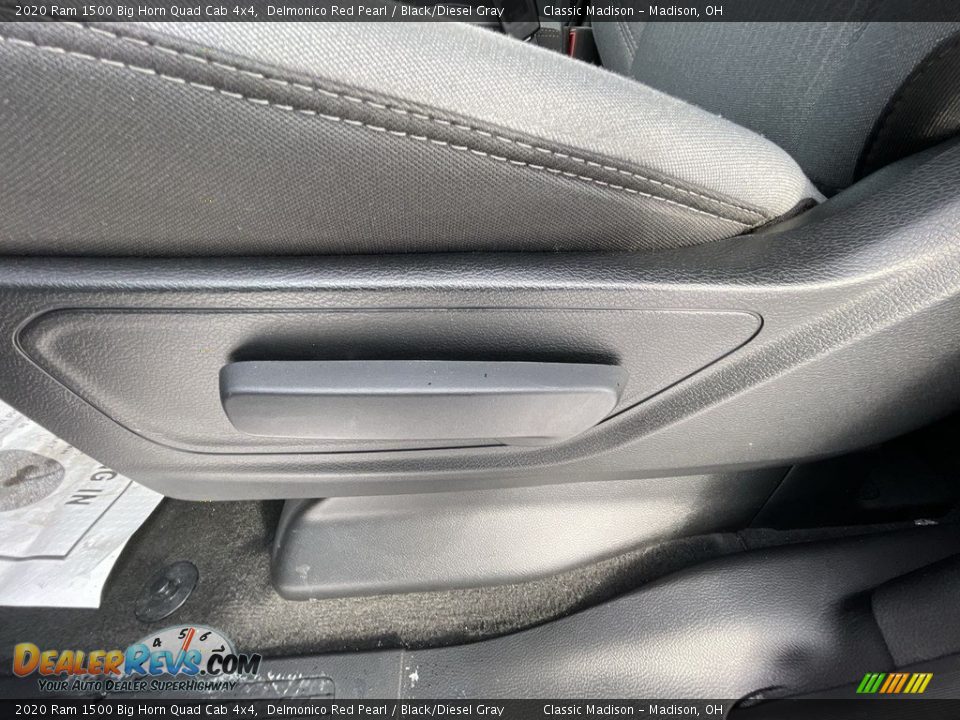 2020 Ram 1500 Big Horn Quad Cab 4x4 Delmonico Red Pearl / Black/Diesel Gray Photo #8