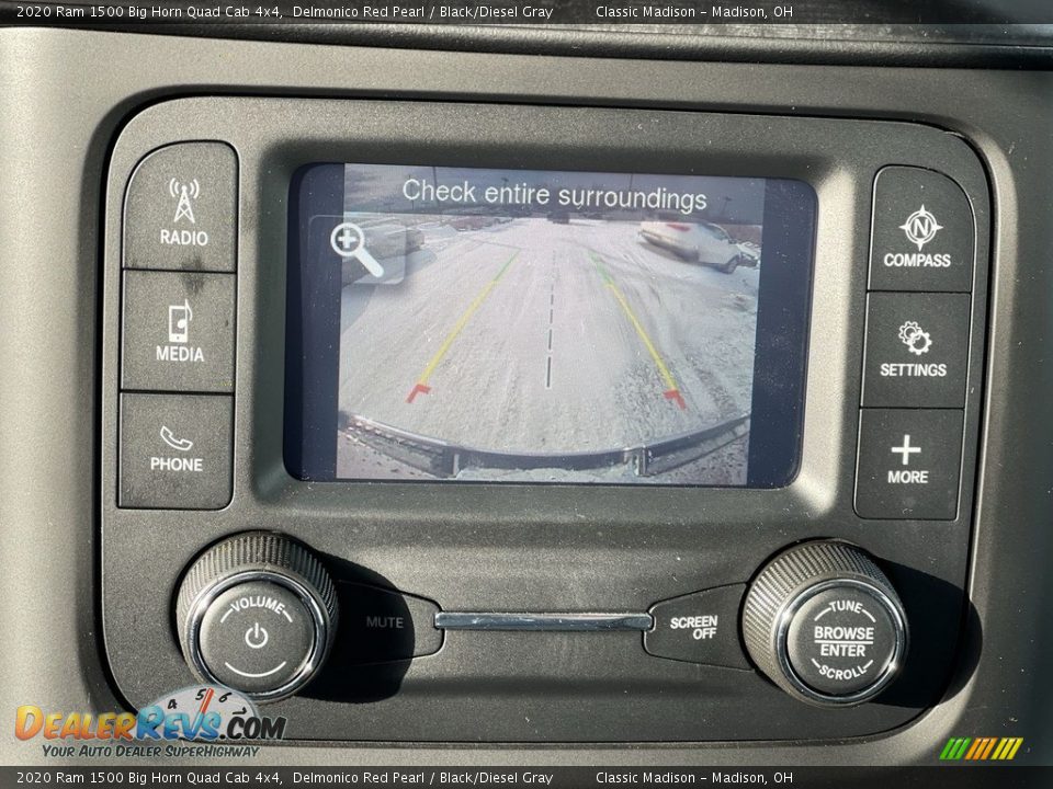 2020 Ram 1500 Big Horn Quad Cab 4x4 Delmonico Red Pearl / Black/Diesel Gray Photo #13