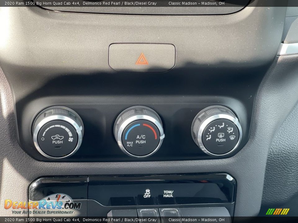 2020 Ram 1500 Big Horn Quad Cab 4x4 Delmonico Red Pearl / Black/Diesel Gray Photo #14