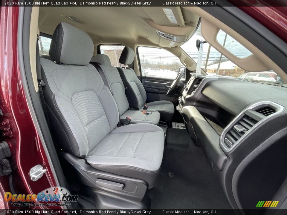 2020 Ram 1500 Big Horn Quad Cab 4x4 Delmonico Red Pearl / Black/Diesel Gray Photo #17