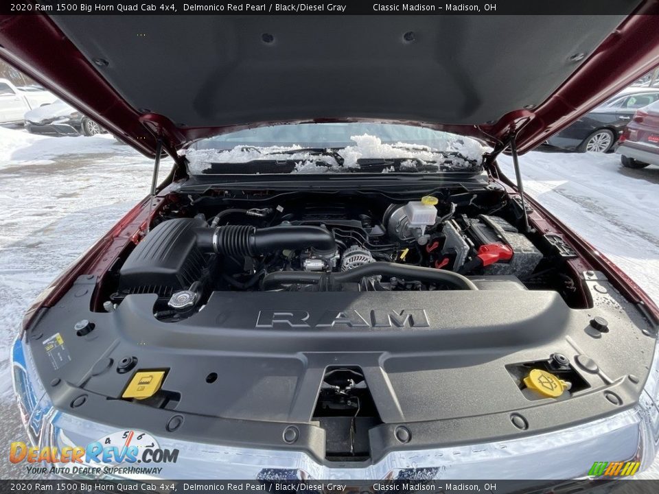 2020 Ram 1500 Big Horn Quad Cab 4x4 Delmonico Red Pearl / Black/Diesel Gray Photo #18