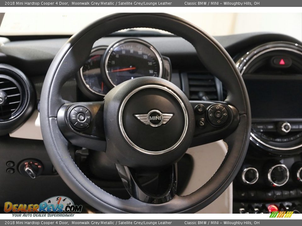 2018 Mini Hardtop Cooper 4 Door Moonwalk Grey Metallic / Satellite Grey/Lounge Leather Photo #7