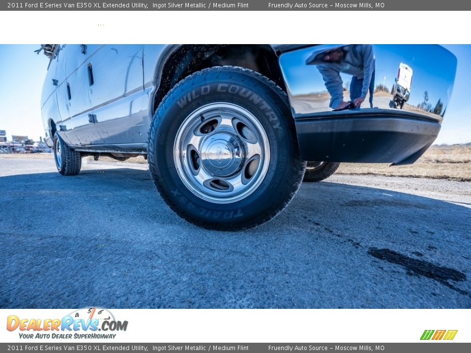 2011 Ford E Series Van E350 XL Extended Utility Ingot Silver Metallic / Medium Flint Photo #2
